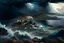 Placeholder: landscape, Greece, detailed, storm at see