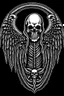 Placeholder: A coat of arms featuring the angel of death, simple