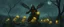 Placeholder: ninja necromancer in the wild, raising glowing raven skeleton rat babies