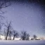 Placeholder: winter landscape, crystal, stars, dreamy