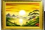 Placeholder: cartouche japanese oil painting of a sunrise