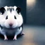 Placeholder: Deri ceket giymiş siyah tüylü hamster,highly detailed, grainy, realistic, unreal engine 5, octane render, bokeh