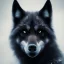 Placeholder: award winning portrait of a male anthropomorphic black wolf long vblack unreal engine 5, artistic photorealistic, fantasy