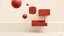 Placeholder: Composición de sólidos geométricos suspendidos sobre un plano neutro, líneas lumínicas que atraviesan el espacio, retícula mínima que organiza masas y vacíos, paleta de rojos profundos y neutros metálicos, técnica de ilustración arquitectónica en gouache mate.