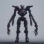 Placeholder: Mecha with metal spider legs his hands are machine guns.