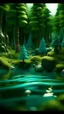 Placeholder: Chinese forest, clean earth, Clean sea water. Surreal, wonderful craftsmanship, depth of field, sharp focus, unique art, 8k, mysterious