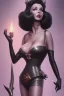 Placeholder: Joan Collins as evil queen in black leather, leather, busty, cleavage, angry, stern look. character design by cory loftis, fenghua zhong, ryohei hase, ismail inceoglu and ruan jia. unreal engine 5, artistic lighting, highly detailed, photorealistic, fantasy