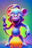 Placeholder: isometric clean art of super cute monkey, soft lighting, soft pastel gradients, high definition, 3d icon clay render, blender 3d