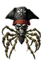 Placeholder: une photo de pirate avec un collier représentant une araignée sur fond blanc
