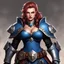 Placeholder: some extra heretical 40K, a genderbent version of Big Emmanuelle himself. Or is it herself here, I guess? regular, slightly fetishistic 40K style of depicting females with boobplates and all and still have the figure af the Big Emmanuelle exude an air of serious authority.