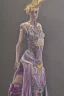 Placeholder: Full body portrait, painting, medium shot lady Aetherpunk