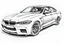 Placeholder: A BMW M5 car, line drawing