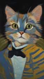 Placeholder: Kedi portesi, Van Gogh tarzında