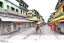 Placeholder: Hanoi train Street+Hanoi train Street+riomaggiore italy croquis architecture, city drawing, perspective drawing, point perspective, architecture croquis drawing