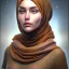 Placeholder: close up portrait of woman in hijab, fine detail, highly intricate, modern surrealism painting, defined cracks and breaks, high-quality, volumetric lighting, 8k, ultrahd, George Grie, Marco Escobedo, Igor Morski,Brian Froud, Howard Lyon, Selina French,