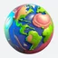 Placeholder: stylized planet, no background