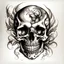 Placeholder: tattoo design of a skull