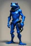 Placeholder: blue frogman miner humanoid medival