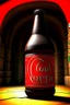 Placeholder: inca carved stone bottle coca cola logo, in inca temple, cinematic, photo realistic, hyper detailed