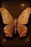 Placeholder: The cover of an album song in the shape of a light brown butterfly