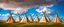Placeholder: Prairie landscape, living skies, 3 teepees, historically authentic, summer