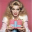 Placeholder: youthful Madonna explains how to use womanizer toys on the cover of Spie Victoria's Secret gel catalogue special issue on boots (1980)