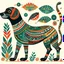 Placeholder: South African Folk Art Dog illustration