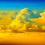 Placeholder: yellow clouds in the heaven