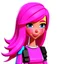 Placeholder: ROBLOX WOMAN PINK HAIR