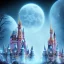 Placeholder: disney castle dark Magic on the moon, tron, 8k, finely detailed, photo realistic