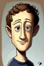 Placeholder: Mark Zuckerberg CEO, Meta .cartoon 2d