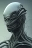 Placeholder: spider alien, head, evil, 8k, finely detailed, photo realistic, HR Giger style