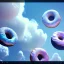 Placeholder: realistic amazing ui, ux design website layout with big donuts and a header titel 404 error homepage, can not load,volumetric blue clouds,pink sky environment and flying donuts in background,volumetric lighting,dramatic lighting, detailed digital painting, extreme dense and fine fur, anime, ornate, colour-washed colors, elegant, small minutiae, tiny features, particulars, centered, smooth, sharp focus, renderman gofur render, 8k, uhd,4k high resolution