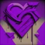 Placeholder: abstract love 80s purple