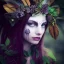 Placeholder: Portrait of beautiful girl, plant, metal, feathers, Dryad, fae, sidhe, ominous, nature, plants, wildflower, facepaint, dnd character portrait, intricate, oil on canvas, masterpiece, expert, insanely detailed, 4k resolution, retroanime style, cute big circular reflective eyes, cinematic smooth, intricate detail , soft smooth lighting, soft pastel colors, painted Renaissance style,bokeh, 800mm lens