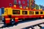 Placeholder: Lego close up Train in lego riomaggiore italy sea town lego