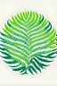 Placeholder: Fern leaves , circle, icon logo