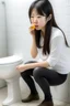 Placeholder: a beautiful asian girl pooping