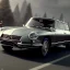 Placeholder: hyperrealism Drawing of 'Citroen DS' three quarter frontal aerial view, by gaston bussiere, greg rutkowski, yoji shinkawa, yoshitaka amano, tsutomu nihei, donato giancola, tim hildebrandt,oil on canvas, cinematic composition,Sharp detail,extreme detail,fit full head inside picture,16k