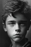 Placeholder: A portrait of beautiful boy in black white