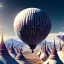 Placeholder: 3d render, Rectangle Mothership, cappadocia, ridley scott style, high details, high contrast, long explosure, hyper realistic, color grading, bokeh, rectangle background, unreal engine 5, 8k