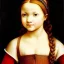 Placeholder: Retrato de una niña muy guapa llamada Eira Santiago Arnau con el estilo de Leonardo da Vinci