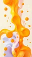 Placeholder: cartoon orange yellow abstract 3d wallpaper