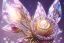 Placeholder: one big crystal subtle flower in a galactic ambiance above a very little beautiful fairy, transparent petals, delicate colors, in the foreground, full of details, smooth, bright sunshine，soft light atmosphere, light effect，vaporwave colorful, concept art, smooth, extremely sharp detail, finely tuned detail, ultra high definition, 8 k, unreal engine 5, ultra sharp focus