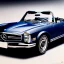 Placeholder: fullbody Drawing of '1969 Mercedes-Benz 280SL Roadster',intricate detail,by andrea bonelli,Kilian Eng,Ohrai,evan lee,three quarters view, toned colors,16k