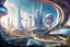 Placeholder: theme park of the city of the future 2050, fairy tale, radiance, abstraction