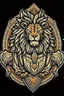 Placeholder: mythical creatures lion with armor Logo