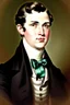 Placeholder: Extremely rich young pretty liberal guy politician portrait 1800s