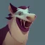 Placeholder: Odd animal laughing at a crown of people