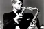 Placeholder: John f kennedy playing saxophone with his eyes closed